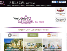 Tablet Screenshot of labellacasabali.com